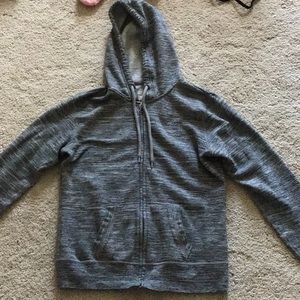 Zip up grey hoodie